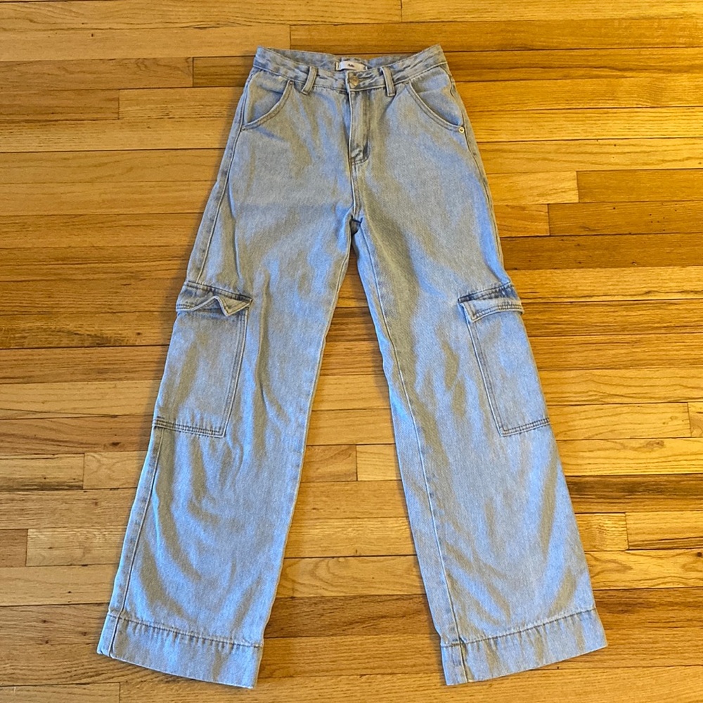 Adika Wide Leg Light Denim Y2K Jeans